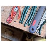 Lot of (8) Assorted Hand Tools - Adjustable Wrenches, Cutters, Pliers