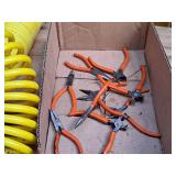 Lot of (9) Assorted Hand Tools - Cutters, Pliers, Snips