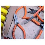 Lot of (9) Assorted Hand Tools - Cutters, Pliers, Snips