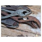 Lot of (8) Assorted Hand Tools - Pliers, Needlenose Pliers, Cutters