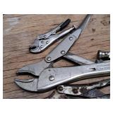 Lot of (4) Assorted Locking Pliers