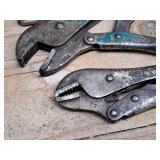 Lot of (4) Assorted Locking Pliers