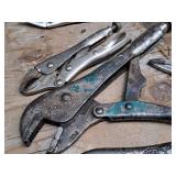 Lot of (4) Assorted Locking Pliers
