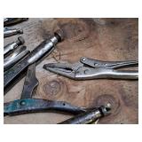 Lot of (4) Assorted Locking Pliers