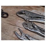 Lot of (4) Assorted Locking Pliers