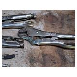 Lot of (4) Assorted Locking Pliers