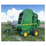 John Deere 467 4x6 Round Baler With Net Wrap