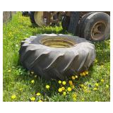 18.4 x 26 combine or Tractor Tire & Rim