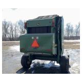 John Deere 467 4x6 Round Baler With Net Wrap