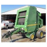 John Deere 467 4x6 Round Baler With Net Wrap