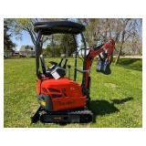 AGT Mini Excavator QK18K-C with Powered Thumb