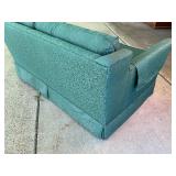Vintage Green Love Seat Sofa Couch