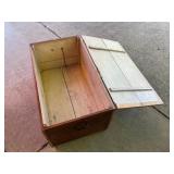 Large Wood Storage Trunk