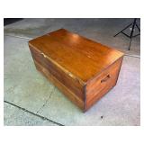 Large Wood Storage Trunk