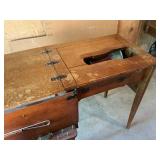 Elna Supermatic Sewing Machine and Cabinet