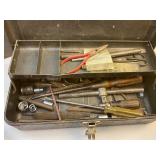 Three Metal Tool Boxes with Contents