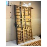 Two Antique Letter Press Printer Drawers