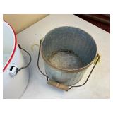 Vintage Wood Peters Ammo Box with Enamel Bucket