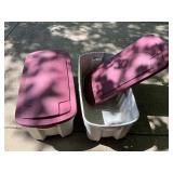 Two Large Plastic Storage Containers