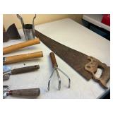 Misc. Garden Tools and Axe Lot