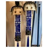 Four Sets of Vintage Skis & Poles
