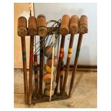 Vintage Wood Croquet Set