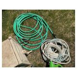 Yard Watering Hoses with Reel Box, Watering Buckets