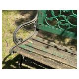 Wood and cast Iron Bench