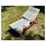 Vintage Wood Lawn Chaise