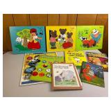 Children Books and Wood Puzzles