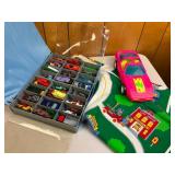 Hot Wheels, Matchbox & Tootsietoy Toy Cars with Carrying Case Lot