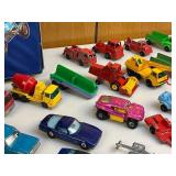 Hot Wheels, Matchbox & Tootsietoy Toy Cars with Carrying Case Lot