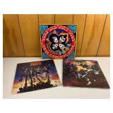 Kiss Vinyl Record Album Lot