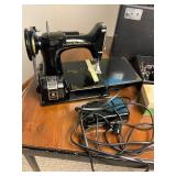 Singer Sewing Machine with Table and Chair