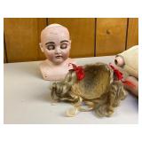 Antique German JDK & Bisque Porcelain Dolls with Clothes