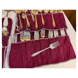 Vintage Silver-Plated Oneida Queen Bess II Pattern Flatware Silverware Lot
