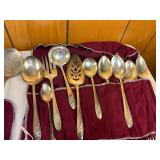 Vintage Silver-Plated Oneida Queen Bess II Pattern Flatware Silverware Lot