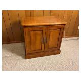 Vintage Vinyl Record Album Storage Cabinet End Table.