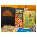 Vintage & Antique Cookbook & Household Ephemera Lot Plus Apron