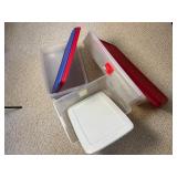 Plastic Storage Tub Lot