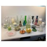 Flower Vases and Candle Holder Lot