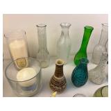 Flower Vases and Candle Holder Lot