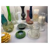 Flower Vases and Candle Holder Lot