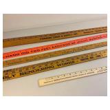 Vintage Yardstick Ruler Lot