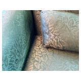 Vintage Green Love Seat Sofa Couch