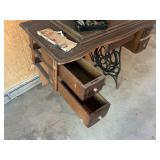 Antique Windsor B Sewing Machine and Cabinet
