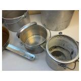 Vintage Aluminum Nesting Camp Cooking Pots and Pan Set