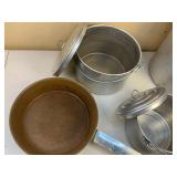 Vintage Aluminum Nesting Camp Cooking Pots and Pan Set