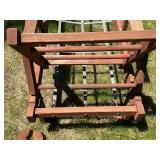 Vintage Wood Lawn Chaise