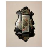 Antique Victorian Mirror and Shelf